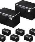 Extra Large 125L Moving Bags Set Of 8 Versatile Essential With Zipper Carry Handles Tag Pocket Boss Space Saving Totes Display