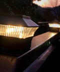 8 Pack Solar Post Cap Lights for Flat Surfaces and 4x4 Vinyl Posts Also Fits 4x6 Wood Sits On Top 25 Lumen 3000K glow at dusk