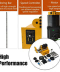 TechTongda 110V portable line boring and welding machine with long boring bar, speed controller, motor, and tool kit