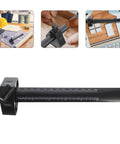 Straight Shooting Carpentry Marking Gauge And Heavy Duty Manual Parallel Scriber With Dual Side Imperial Graduations on a flat surface.