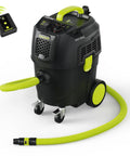 8 Gallon Dust Extractor With Auto HEPA Clean And Remote Control For Woodworking 150 CFM Airflow Power Tool Connector Dust Collector