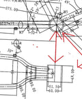 Technical diagram showing placement for Rock Solid 2 Inch Cup Bottom Bracket Set For One-Piece Cranks Bearings Included Steel Silver Fits Beach Cruiser Lowrider Chopper Bikes And Other 2 Inch Shell Frames