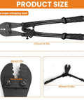 Wire Rope Crimping Tool For Aluminum Oval Circular And Copper Sleeves Beefy Three Position Swage Tool With Loop Sleeve Crimping
