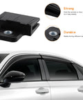 Window Glass Channel Clip Set For Auto Window Regulator Holders And Sash Retainers, 2 nylon clips on car window, black, strong and durable