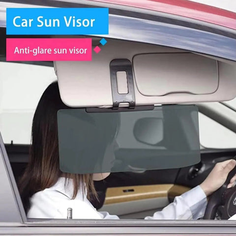 Snuffing That Road Shine With This Badass Anti Glare Car Sun Visor Built For The Tesla Cybertruck, 12.6x5.7 inch shade in use.