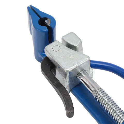 Heavy Duty Self Locking Steel Strap Bander Kit With Ergonomic Rubber Handle And Adjustable Knob For Boat Industry And Secure Zip Tie Bundling Tasks
