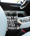 "Insulated Stainless Steel Tumbler For Sailplane Pilots And Glider Fans The Go To Travel Mug For Thermals Ridge Soaring Towplane Launches Soaring Club Days And Flight Training Built Tough For Weekend Flyers" placed in car holder