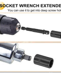 Premium Heavy Duty Deep Impact Socket 7mm With 1/4 Inch Drive, Long Reach CR-V Steel For Tough Mechanics And Auto Repair Gear socket wrench extender