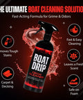 Powerful Deck Cleaner For Boats With Non Skid Formula And EVA Foam Safe Action Tough On Stains And Spots For Carpets And Foam