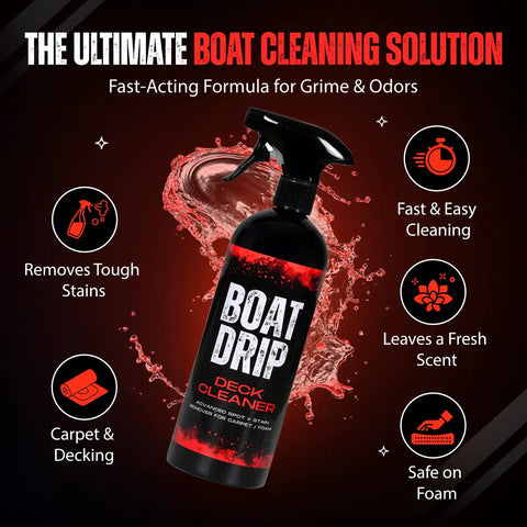 Powerful Deck Cleaner For Boats With Non Skid Formula And EVA Foam Safe Action Tough On Stains And Spots For Carpets And Foam