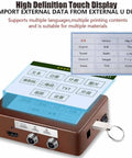 Heavy Duty Automatic Date Inkjet Printer For Factory Lines Prints Qr Codes Smooth Built Tough For Cartons Plastics And Metal Boxes, featuring a high definition touch display.