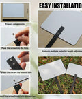 Step-by-step installation of 8 Inch Sublimation Yard Sign Blanks Stakes 5 Pack Aluminum Double Sided Printable Garden Signs.