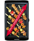 Top view of Smokeless Indoor Grill With Nonstick Cooking Surface And Adjustable Temperature From Warm To Sear for BBQ flavor