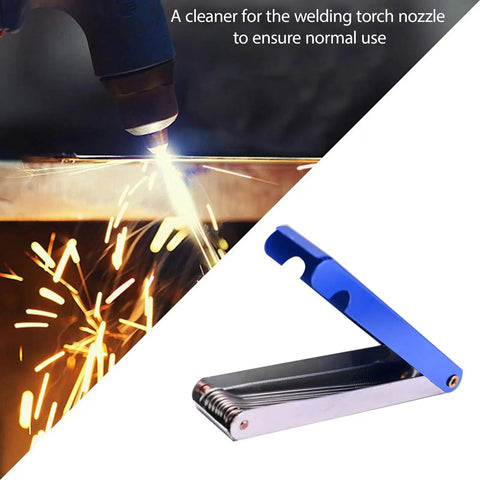 Welding Torch Tip Cleaner Set With 304 Stainless Steel Needles for nozzle and carburetor cleaning, 2-piece pro-grade tools.