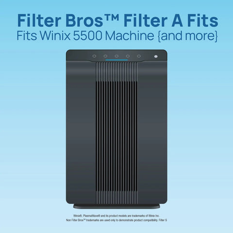 Replacement HEPA Filter A 115115 for Winix PlasmaWave Series with Winix 5500 air purifier shown