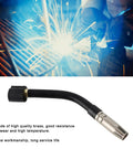 15AK Brass Solder Neck For MIG Welder High Heat Resistant Durable Consumables And Hardware Supplies For Tough Jobs with black rubber hose