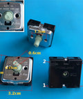 4 Position Rotary Switch For Electric Heaters And Radiators With 2 Gear 3 Gear Or 4 Gear Options, dimensions labeled in image