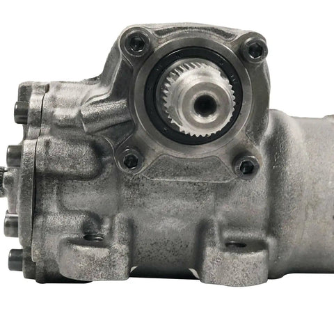 Close-up of the Front Power Steering Gearbox Kit For 2003 2006 Jeep Wrangler TJ Replacement Complete Assembly