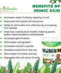 Humic Acid 98 For Plants, Organic Plant Food And Growth Booster, Boost Your Plant Game, Nutrient Uptake, Root Health, Germination, Drought Tolerance, Microbial Activity, 450 Grams bag
