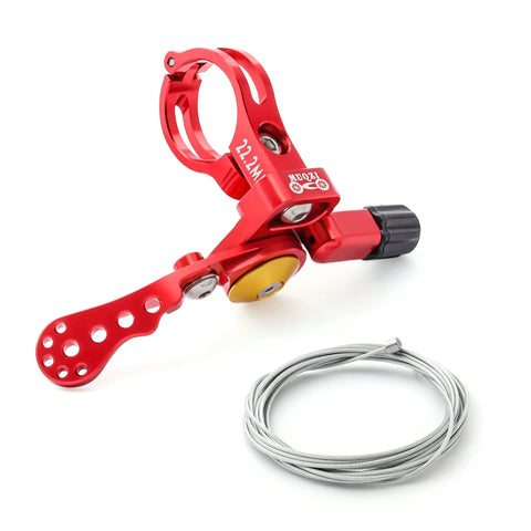 Dropper Post Lever For Mountain And Road Bikes 22.2mm Seatpost Remote Shifter Adjustable Control Lever Lightweight Aluminum Alloy