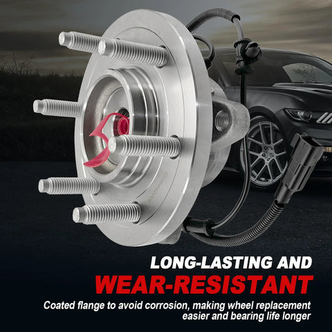 Front Wheel Bearing Hub Assembly For Expedition F150 Lincoln Navigator 2011 2014 6 Lug 4WD 4x4 ABS Ready Direct Fit Replacement 515142