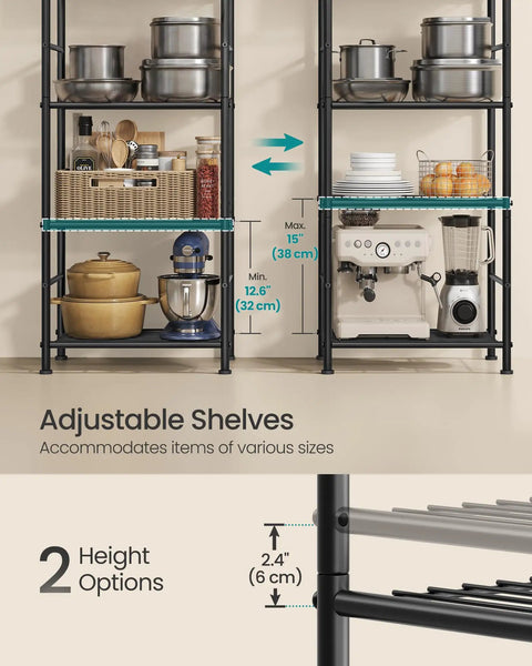 Heavy Duty 5 Tier Steel Shelving Rack Vertical Storage Organizer For Apartments Game Changer Space Saver Keep Your Setup Clutter Free With Legit Sturdy Frames And Smart Organization Flow