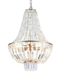 Modern Crystal Chandelier 4 Light Pendant For Dining Room And Living Areas Dope Farmhouse Minimalist Hanging Light Fixture