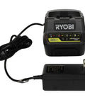 18V ONE+ Battery Charger For P118B Lithium-Ion Batteries with power cord, compact OEM replacement for power tools, black color