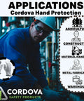 Premium Grain Goatskin Driver Gloves 12 Pack Unlined With Shirred Elastic Back And Keystone Thumb shown in industrial setting
