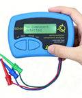 Upgraded Automatic Semiconductor Tester Compatible With Dca55 Analyzer, handheld unit with wires, displaying no component detected.