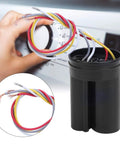 450V AC CBB60 5 UF Plus 3 UF Double Start Capacitor for Washing Machine Motors Top Notch Run Capacitor for Semi Automatic and Automatic Washers Reliable Motor Start Boost Durable Electrical Component black CBB60 capacitor with multicolor wires