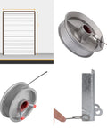 8.6 Ft 304 Stainless Steel Safety Garage Door Cable Set for 7 Ft Torsion Spring Doors Heavy Duty Opener Extension Two Pack
