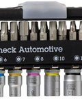 Automotive 1 Bit Socket And Ratchet Set With Quick Change Drive Compact Tool Kit For Home Garage And Shop Includes Bit Assortment And Durable Sockets For Fast Repairs shown in case