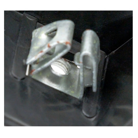 Close-up of the Bumper Face Bar Bracket Retainer Mounting Brace For Front Driver Left Side GMC Sierra 1500 2014 2015