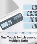 0.1g Precision Digital Kitchen Scale For Meal Prep And Calorie Counting, Great For Baking And Espresso Coffee, LCD display, multi-unit