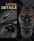 Tesla To SAE J1772 EV Charging Adapter Black showing close-up of connector details and reinforced charging pins.