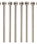 Miniature Screw Mandrel for Rotary Tool Accessories, Plain Nickel, Three Thirty Second Inch Shank, Pack Of 12