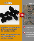 Two Pack 7x7x1 Hydraulic Press Plates For H Frame Arbor Press, thickened black steel plates shown in a quality comparison
