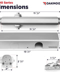 Rock Solid Heavy Duty Commercial Door Closer Automatic Self Closing Hardware For High Traffic Buildings Smooth As Butter hydraulic dimensions