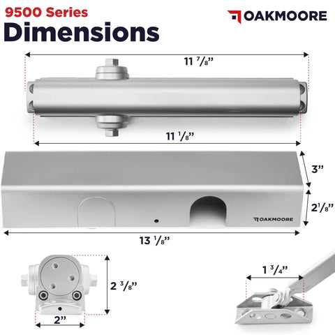 Rock Solid Heavy Duty Commercial Door Closer Automatic Self Closing Hardware For High Traffic Buildings Smooth As Butter hydraulic dimensions