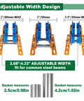 Heavy Duty I-Beam Trolley For Electric Hoist 1 Ton Capacity With Dual Track Rollers And Adjustable Flange width design