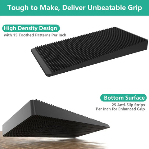Wrangling Wobbly Furniture Fast With Twenty Four Piece Rubber Leveler Kit showing anti-slip design for stability on uneven floors.