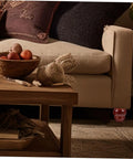 Beige sofa with Two Pack Sturdy Wood Furniture Legs For Sofa, Table, And More With Noise Reduction Design, near wood table