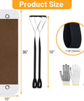 Slide Heavy Loads Without Breaking A Sweat Using These Large Appliance Sliders With Pull Straps Heavy Duty Furniture Movers glide mat size 10x36 inches, with gloves and straps.
