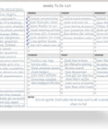 Weekly To Do List Planner Notepad For Stay On Top Pros And Busy Bees, 60 Page Task Pad With Top Priority, Low Priority, 8.5 x 11 format.