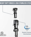 Quick-connect mechanism for Spray Hose Extension For Sink With Quick Connect Sprayer Attachment Faucet Extender And Hair Washing Hose