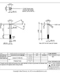 Top Tier Pack Of Three Titanium Hex Head Bolts 5/16-24 X 3-1/4 Unf Grade 5 Ti-6Al-4v detailed technical drawing with dimensions.