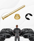 4 Piece Door Hinge Pins And Bushings Kit For Ford F100 F150 F250 F350 And Bronco 1980 1985 And 1996 Models shown with man and cars