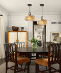 Dining room with Amber Hand Blown Glass Globe Pendant Light In Black Finish Go To Modern Mid Century Style Ceiling Hanging Fixture