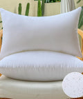 Set Of 2 12x20 Outdoor Pillow Inserts Waterproof For Patio Porch Couch And Outdoor Furniture White Rectangle Lumbar Throw Pillow Cushions Sofa Cushion Stuffers on a chair